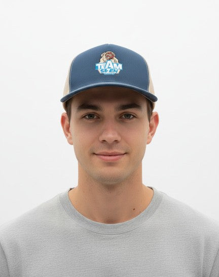 Team Se7en Fashion Blue Trucker Snapback Hat
