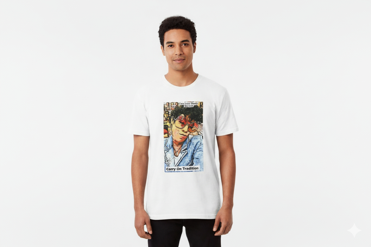 Carry On Tradition Printed Tee Cousin Shelly White