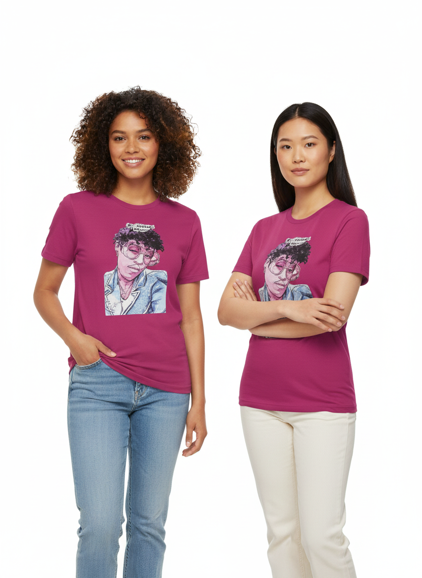 Carry On Tradition Printed Tee Shirt Cousin Shelly Pink
