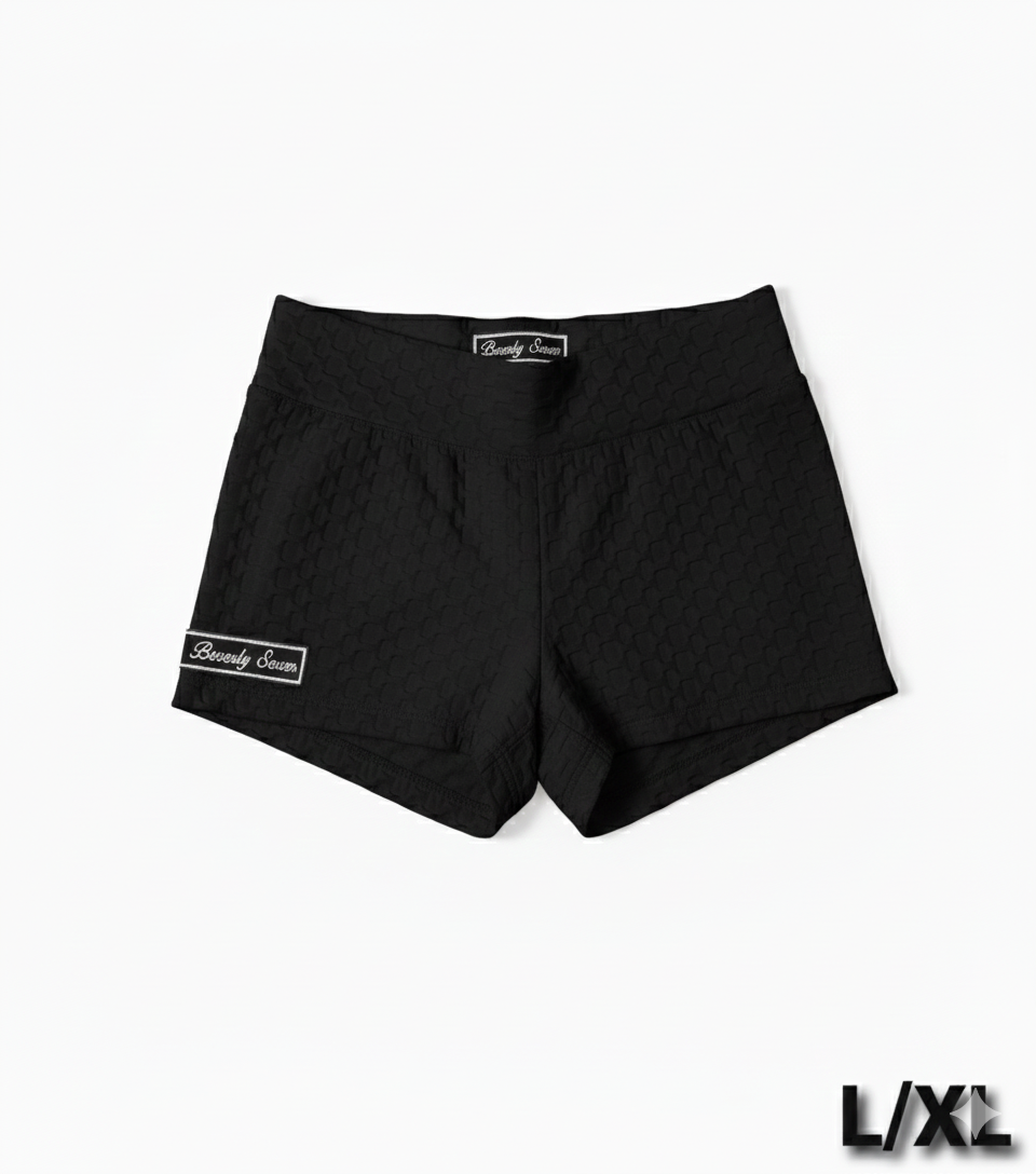 Beverly Seven Black Label Black Workout Shorts