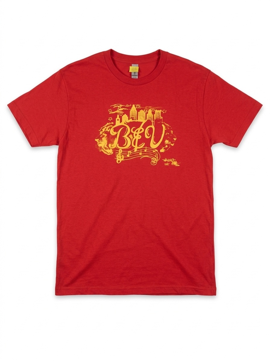 International Bev Red Basic Logo Tee Shirt