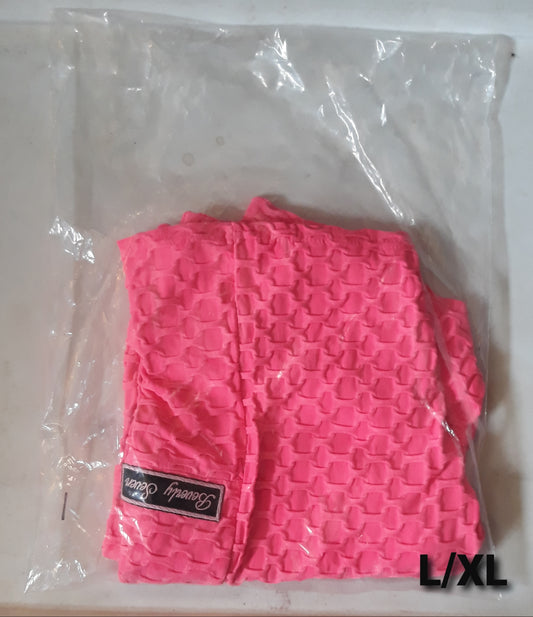 Pink Beverly Seven Black Label Workout Shorts