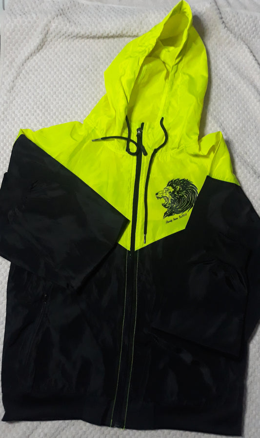 Lime Green/Black Beverly Seven Luxury Fashion Est. 2018 Windbreaker Jacket