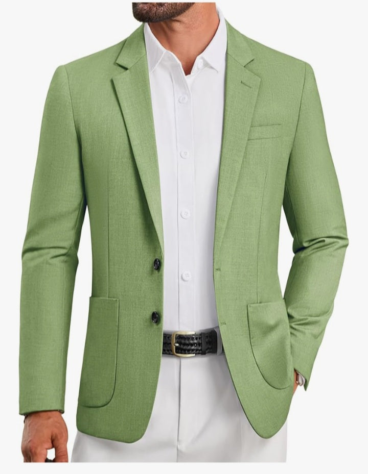 Mens Casual Blazer 2 Mint Green