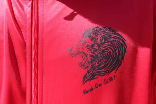 Red Beverly Seven Luxury Fashion Est. 2018 Tracksuit