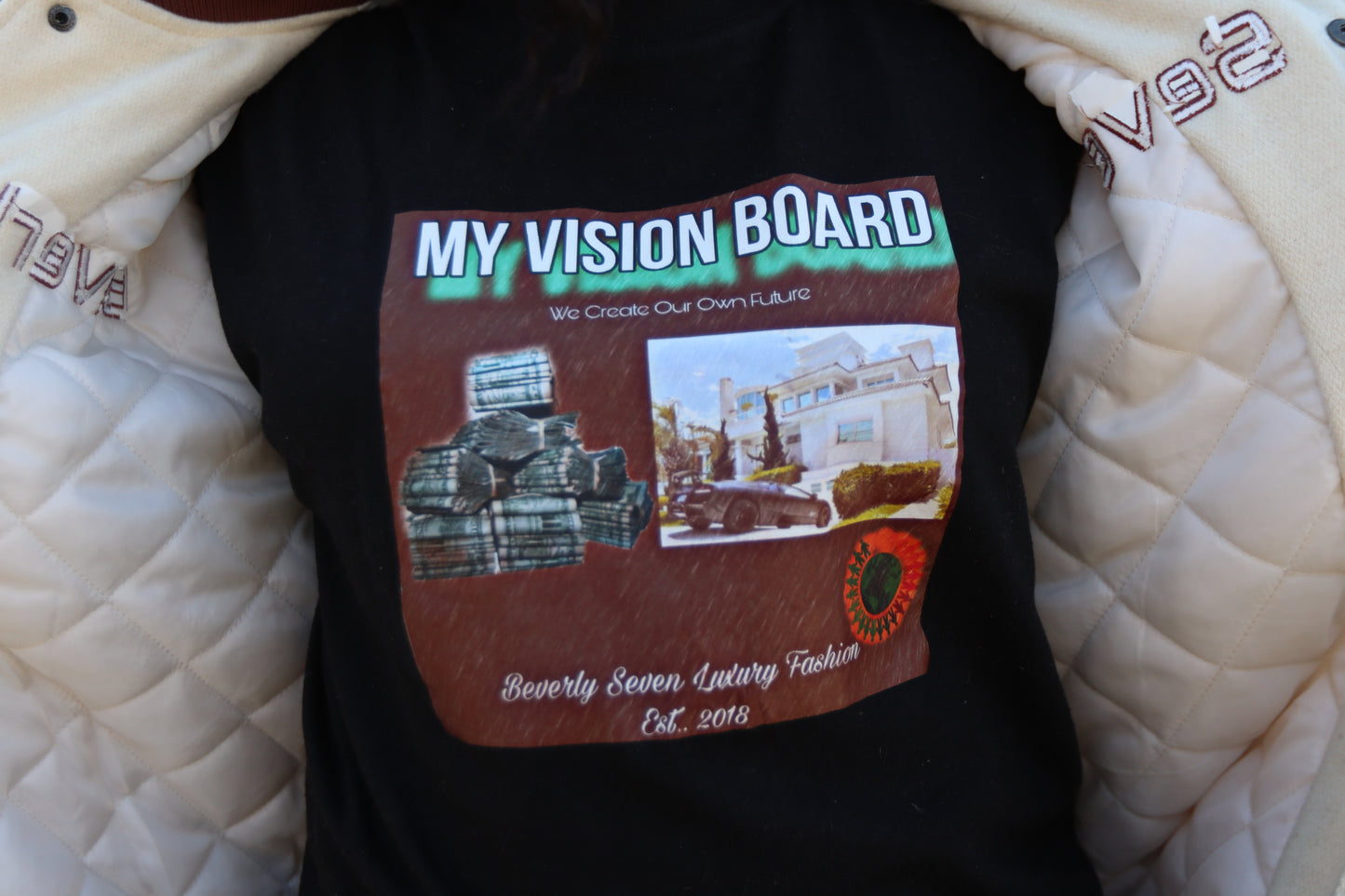 Carry On Tradition Printed Tee Shirt My Vision Board Black