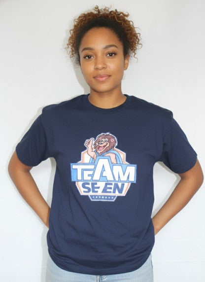 Team Se7en Fashion Navy Blue Uniform Tee Shirt