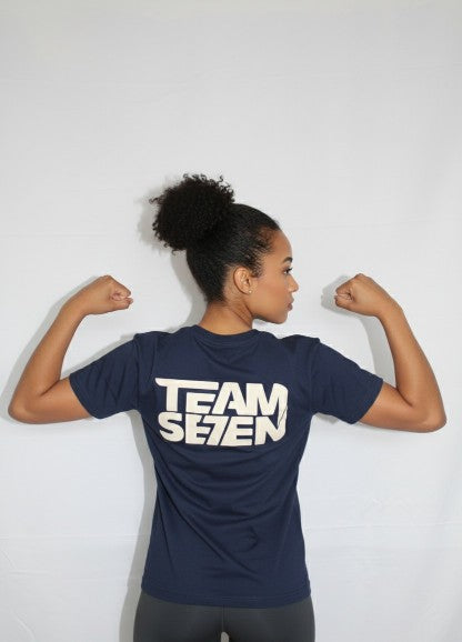 Team Se7en Fashion Navy Blue Uniform Tee Shirt