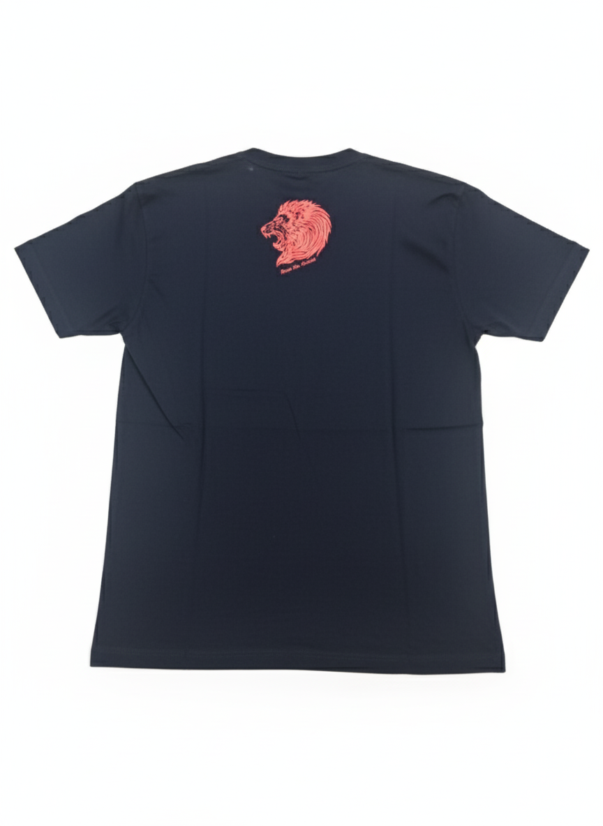 Pink Diamond Navy Blue Printed Logo Tee Shirt
