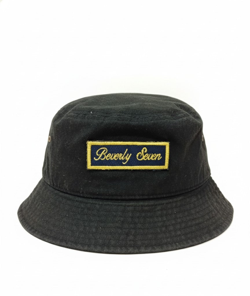 Beverly Seven Black Label Gold Black Bucket Hat