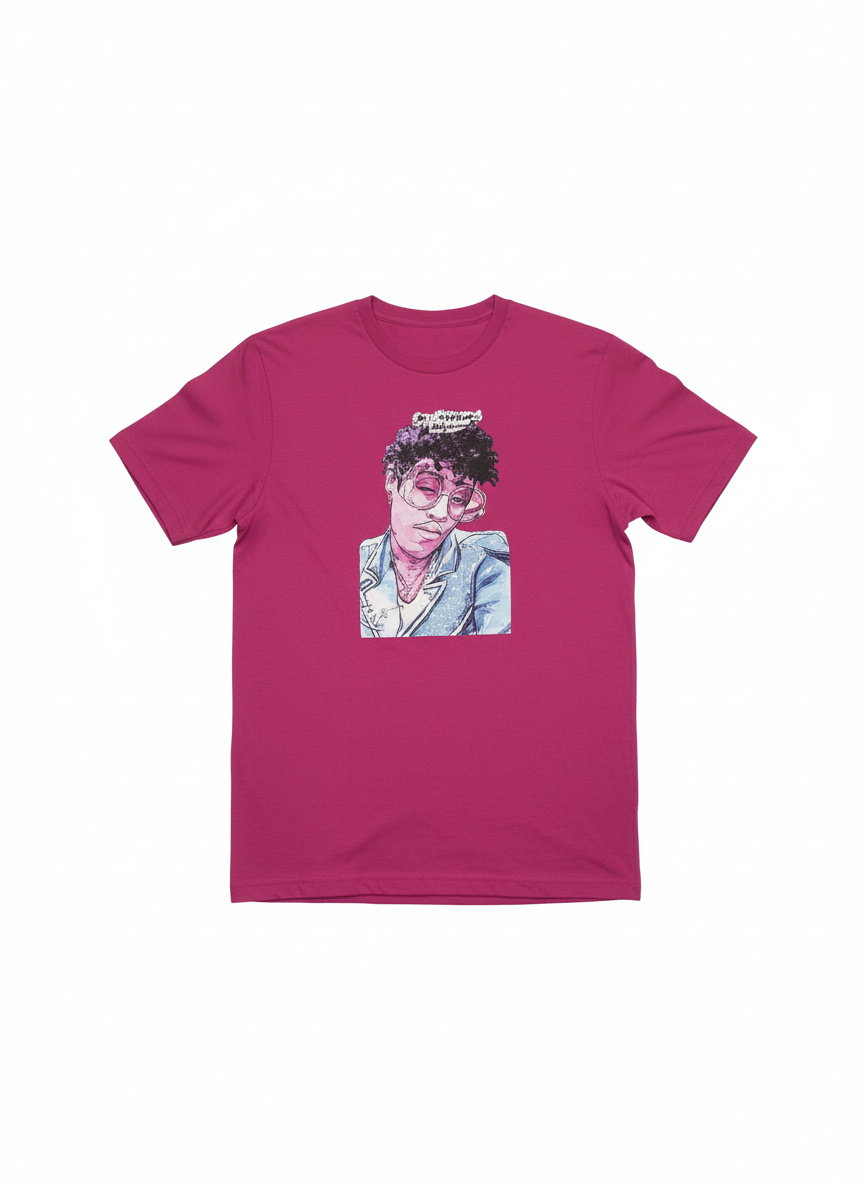 Carry On Tradition Printed Tee Shirt Cousin Shelly Pink