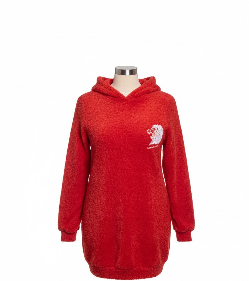 Beverly Seven Luxury Fashion Est. 2018 Red Wool Dress