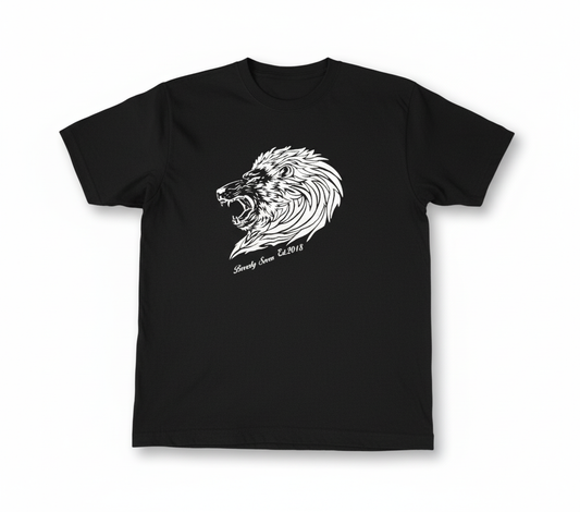 Beverly Seven Luxury Fashion Est. 2018 Black Basic Tee Shirt