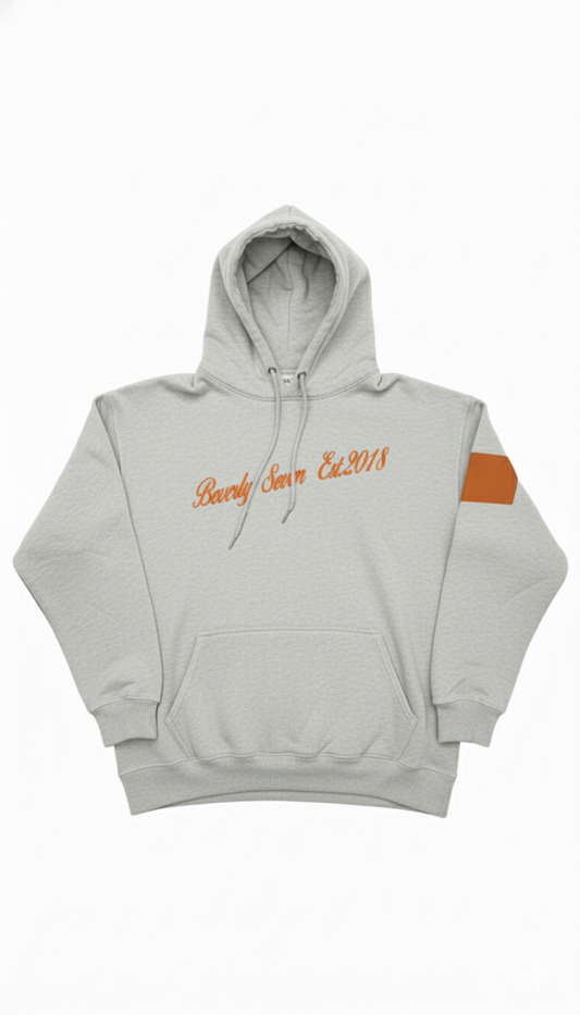 Beverly Seven Luxury Fashion Est. 2018 Grey Signature Hoody