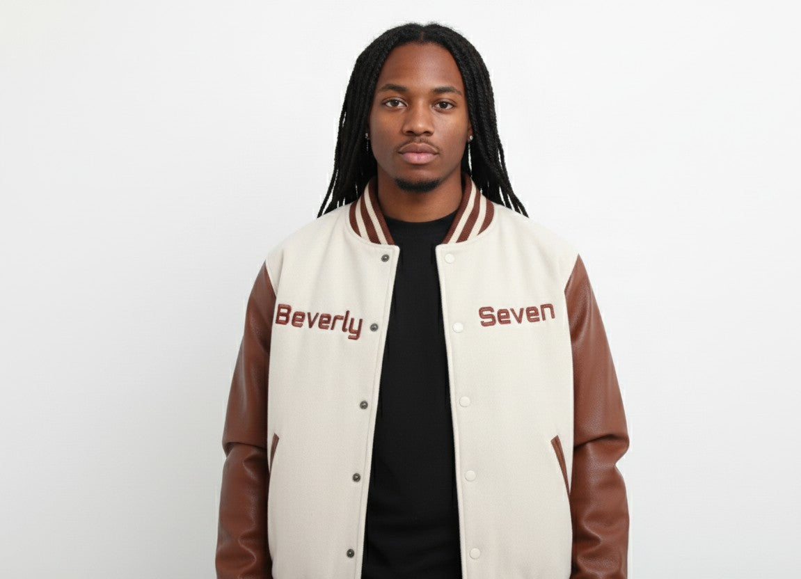 Custom Varsity Coat with Leather Sleeves Any Style Any Design (One Color)