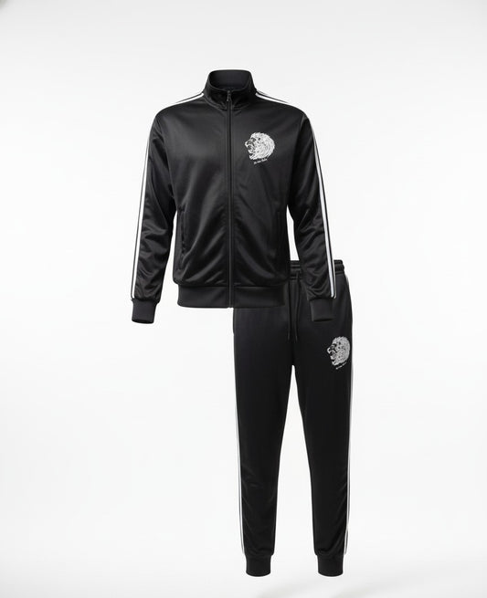 Beverly Seven Luxury Fashion Est. 2018 Black Tracksuit