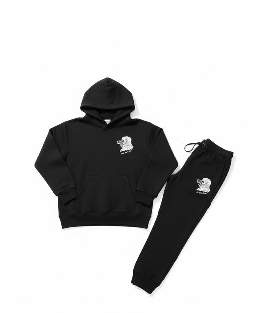 Beverly Seven Luxury Fashion Est. 2018 Black Sweatsuit for Kids