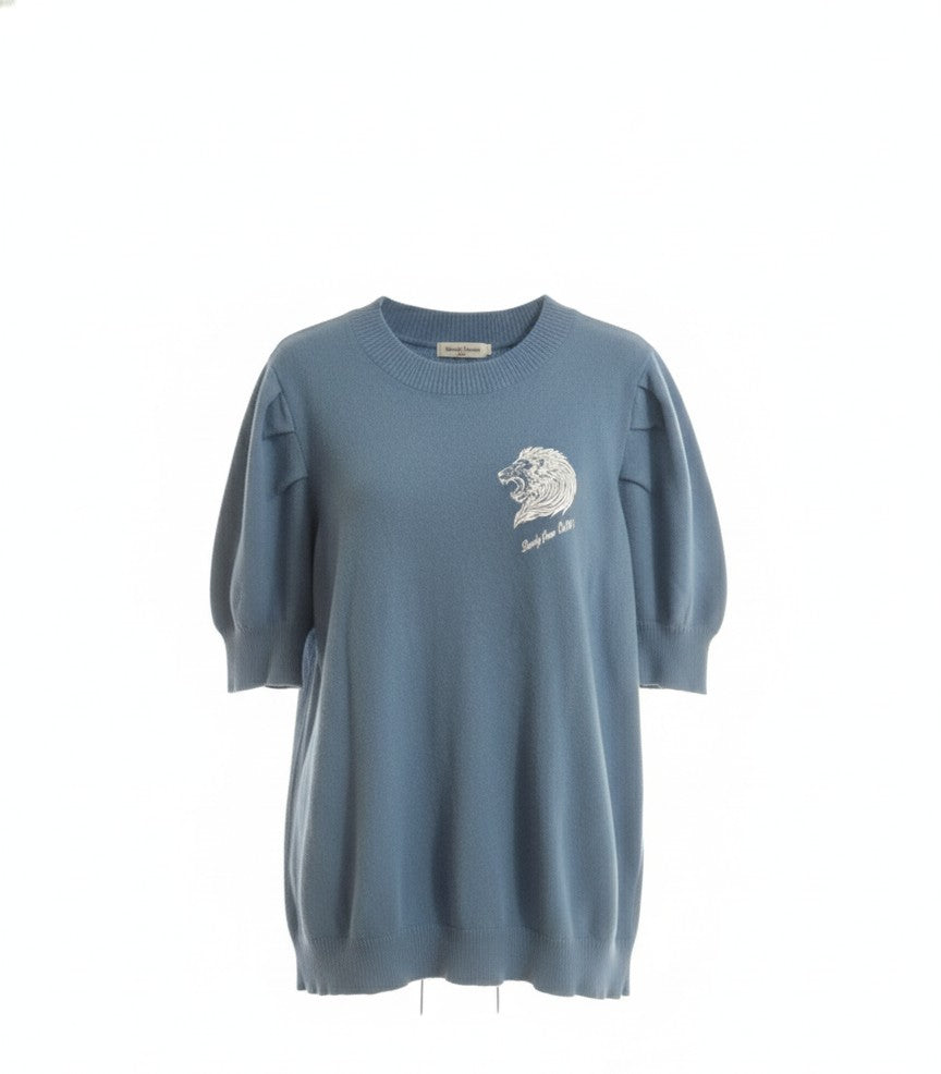 Beverly Seven Luxury Fashion Est. 2018 Sky Blue Cashmere Sweater