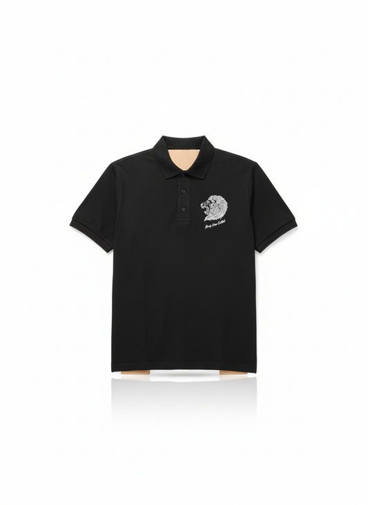 Beverly Seven Luxury Fashion Est. 2018 Black Polo Shirt