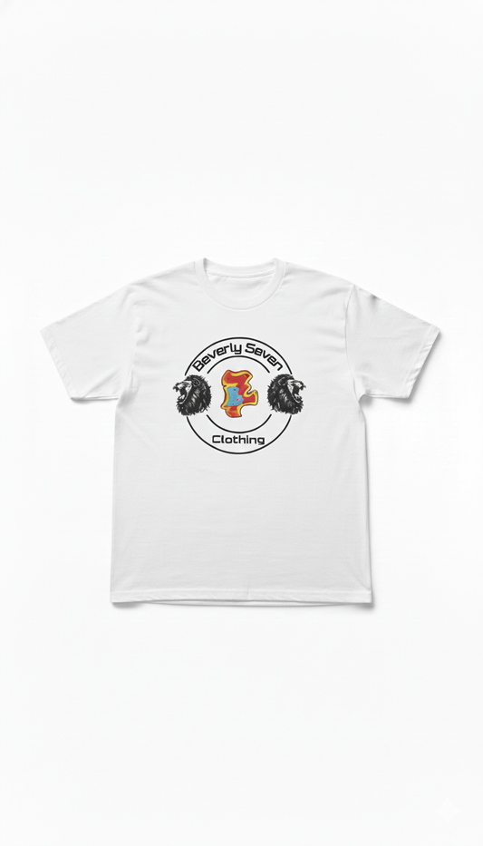 White Bev 7 Clothing Tee Shirt