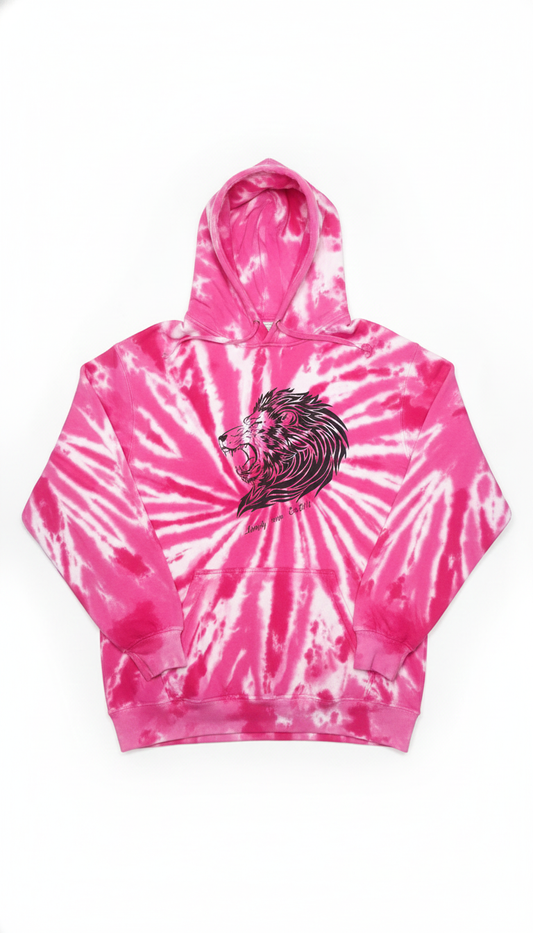 Beverly Seven Luxury Fashion Est. 2018 Pink Tye Dyed Hoodie