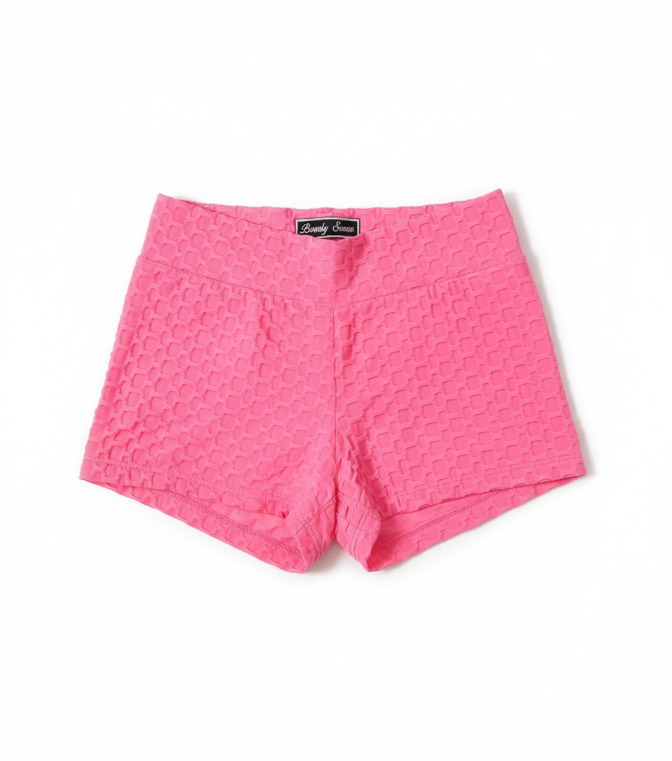Beverly Seven Black Label Pink Workout Shorts