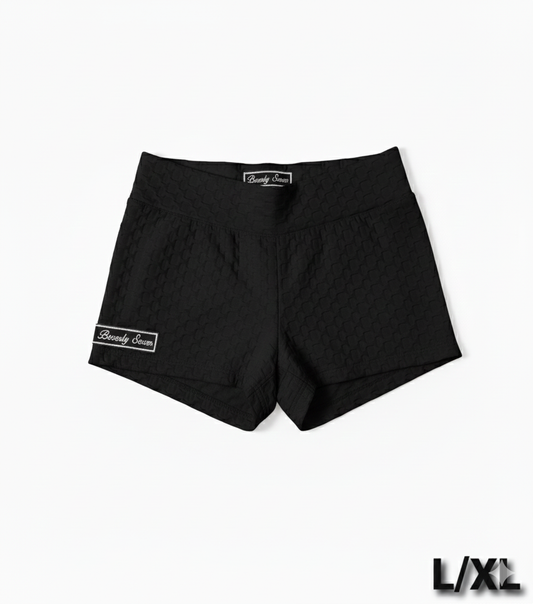 Beverly Seven Black Label Black Workout Shorts