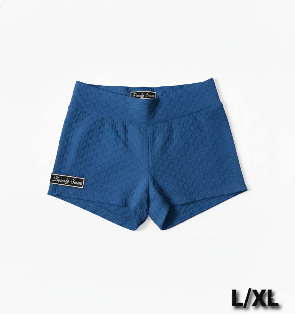 Beverly Seven Black Label Navy Blue Workout Shorts
