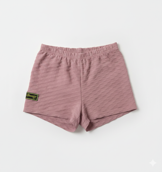 Beverly Seven Black Label Rose Workout Shorts