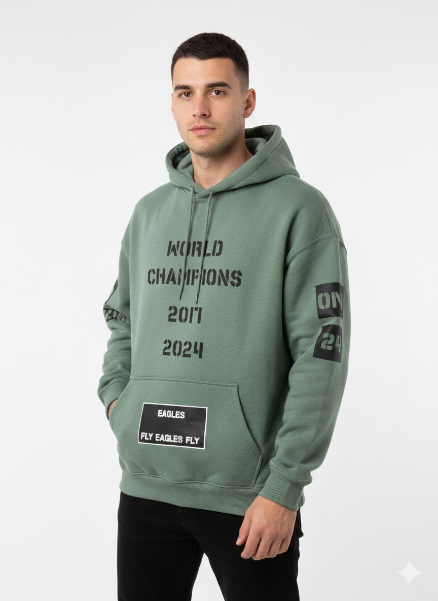 Custom Vinyl Pull Over Hoodie Any Color Any Design (One Color)