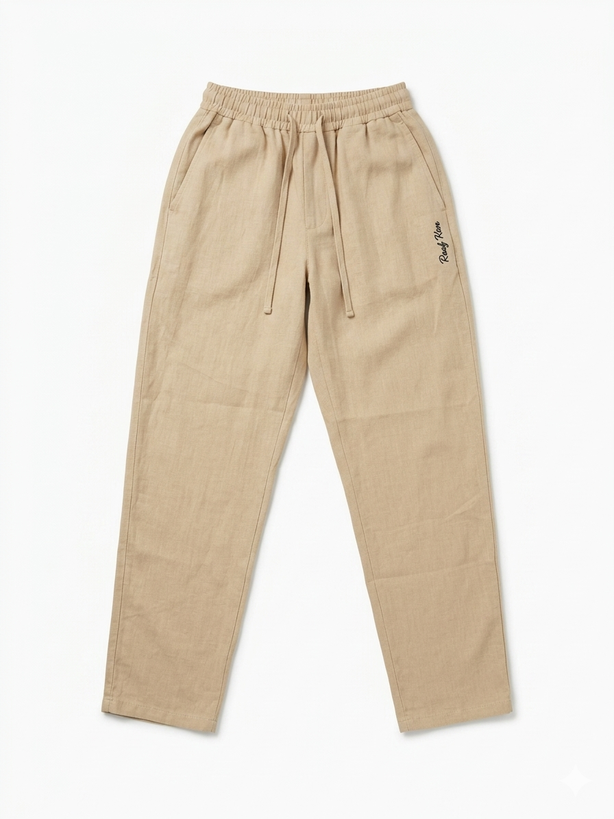 Beverly Seven Black Label Creme Linen Pants