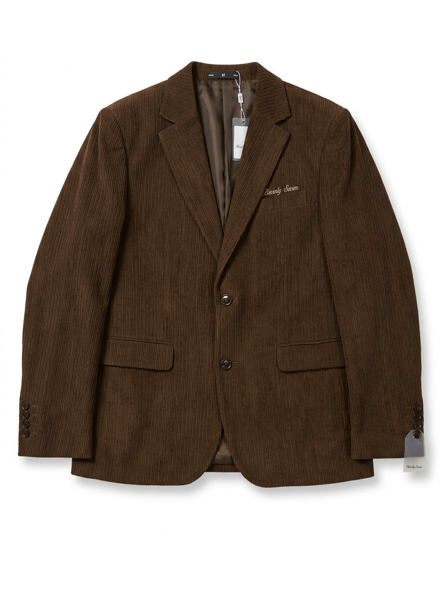 Beverly Seven Black Label Brown Corduroy Blazer Jacket
