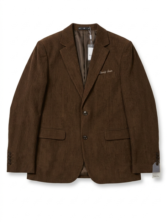 Beverly Seven Black Label Brown Corduroy Blazer Jacket