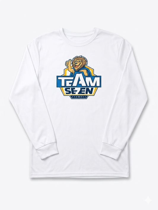 Team Se7en Fashion White Long Sleeve Uniform Tee Shirt