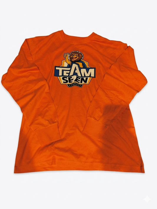 Team Se7en Fashion Orange Long Sleeve Uniform Tee Shirt