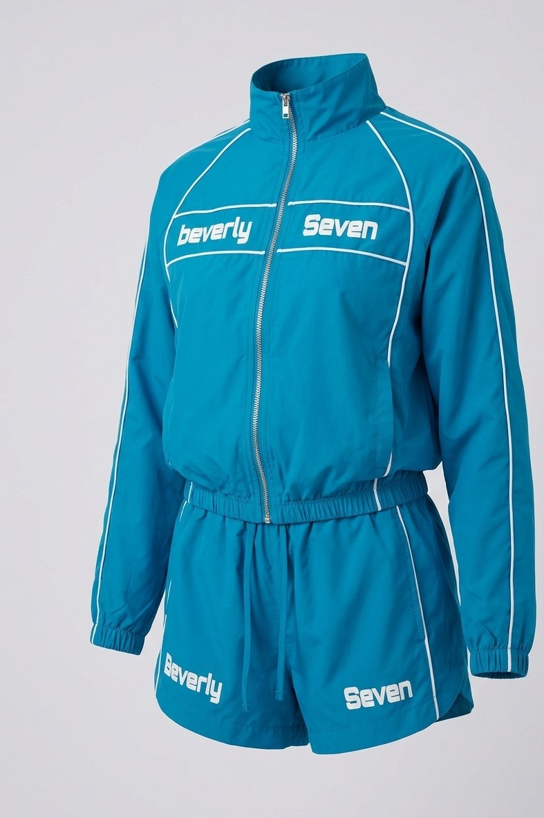 Beverly Seven Blue 2 Piece Workout Set