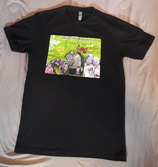 Black Uncle Bruce and the Family Carry On Tradition Printed Tee Shirt
