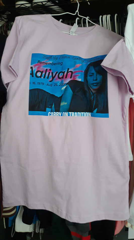 Purple R&B Queen Carry On Tradition Printed Tee Shirt