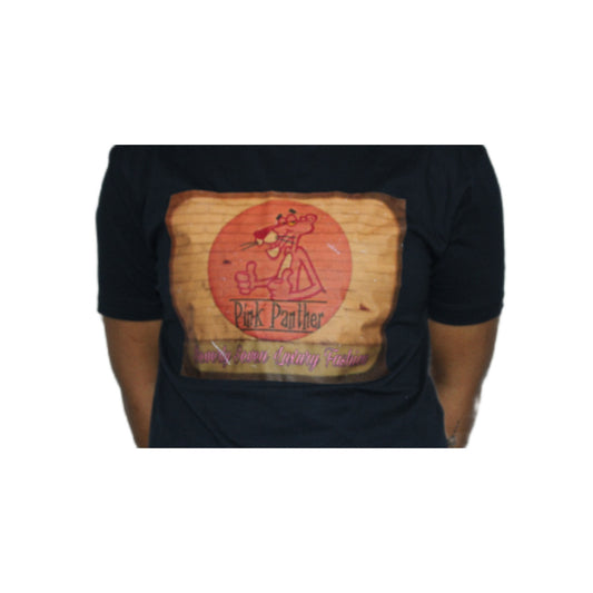 Black Pink Diamond Printed Tee Shirt