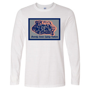 White Long Sleeve International Bev Tee Shirt